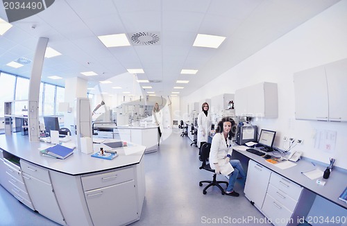 Image of scientists working at the laboratory