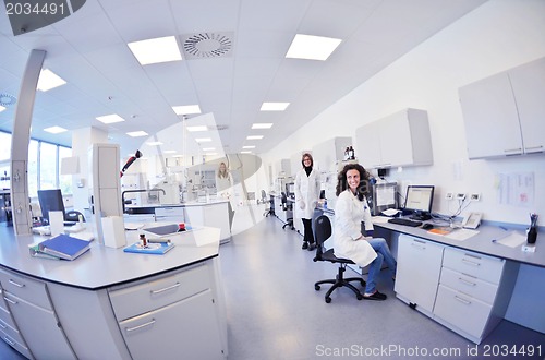 Image of scientists working at the laboratory