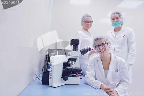 Image of scientists working at the laboratory