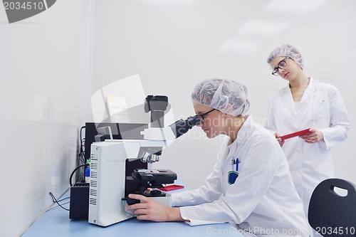 Image of scientists working at the laboratory