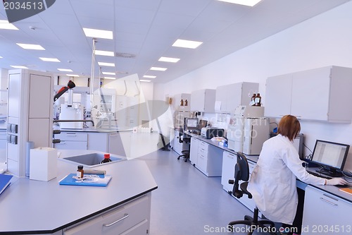 Image of scientists working at the laboratory