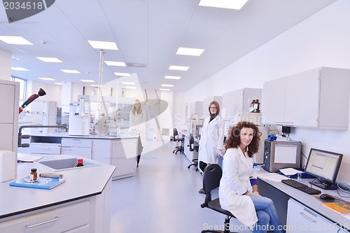 Image of scientists working at the laboratory