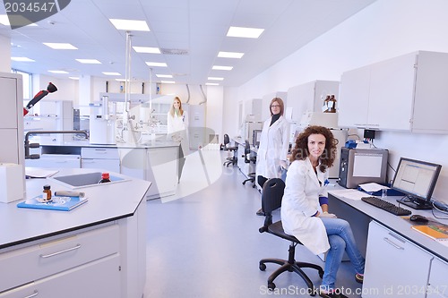 Image of scientists working at the laboratory