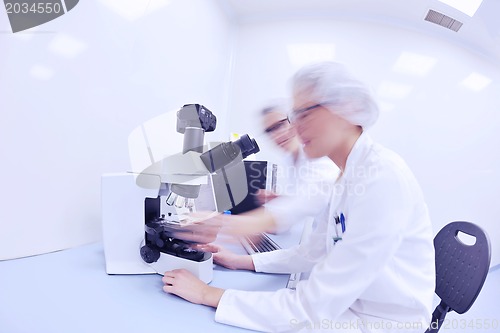 Image of scientists working at the laboratory