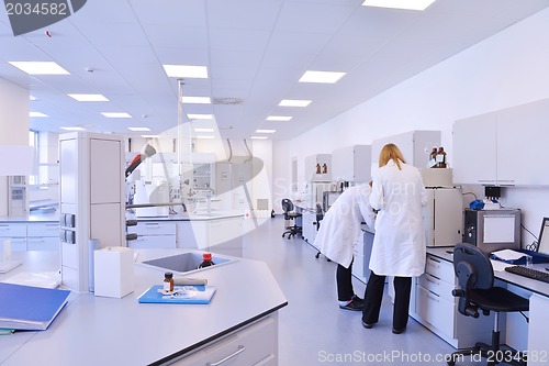 Image of scientists working at the laboratory