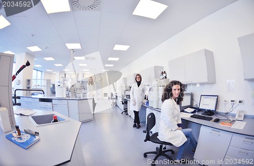 Image of scientists working at the laboratory