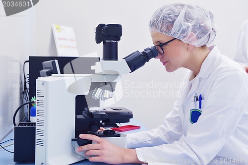 Image of scientists working at the laboratory