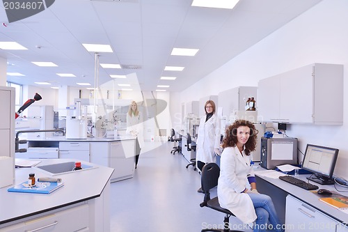 Image of scientists working at the laboratory