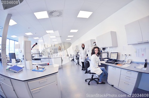 Image of scientists working at the laboratory