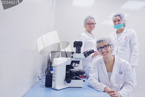 Image of scientists working at the laboratory