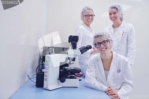 Image of scientists working at the laboratory