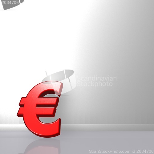 Image of red euro symbol