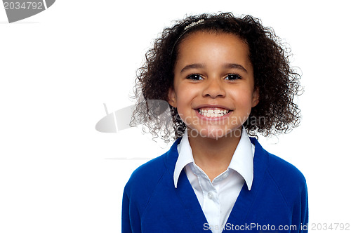 Image of Profile shot of a cool and confident school girl