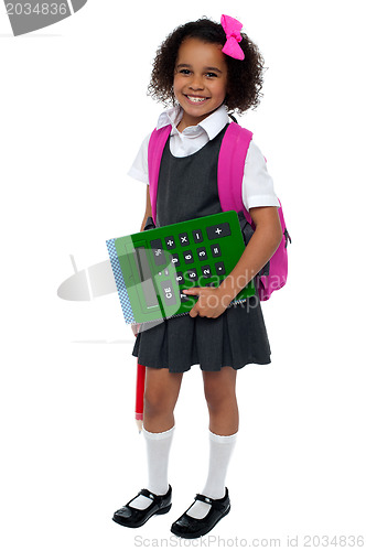 Image of Pretty doll is ready for school