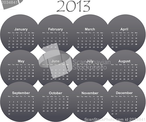 Image of calendar to a new 2012 year