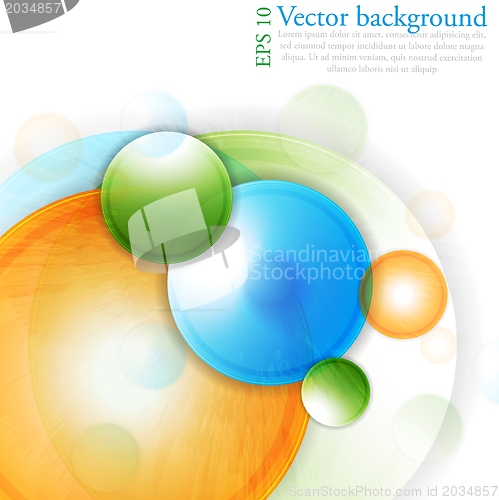 Image of Multicolored circles. Vector design