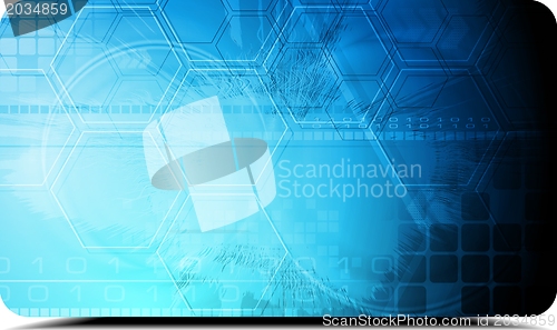 Image of Dark blue tech design