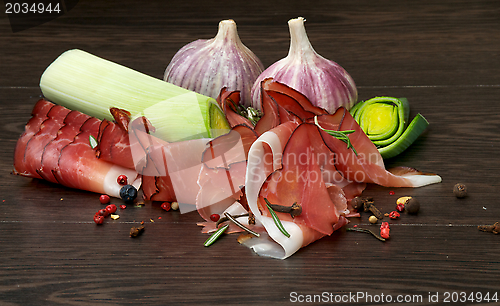 Image of Jamon and Vegetables