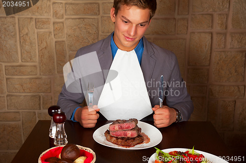 Image of eat a beef steak