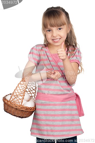 Image of Girl with eggs