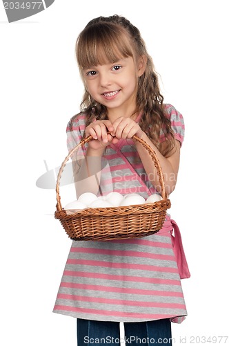 Image of Girl with eggs