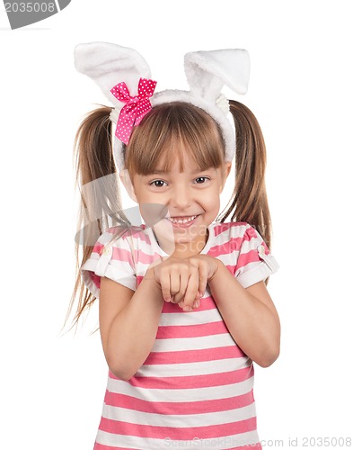 Image of Girl with bunny ears