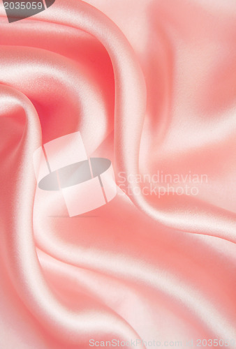 Image of Elegant pink silk as background