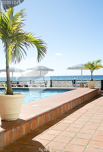 Image of swimming pool Caribbean Sea Barbados