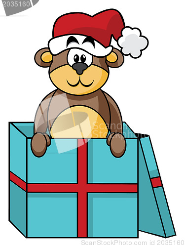 Image of Teddy in box