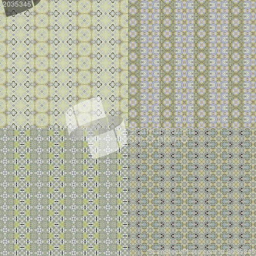 Image of Set vintage shabby background with classy patterns