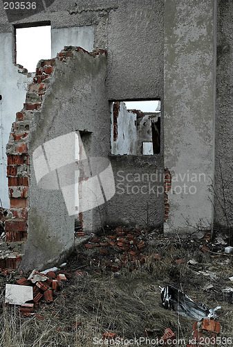 Image of ruined house