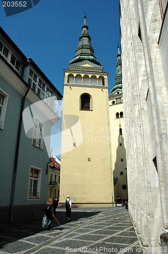 Image of alley to church