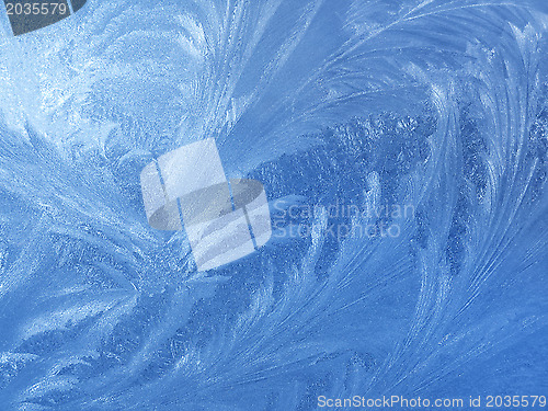 Image of Ice pattern on glass