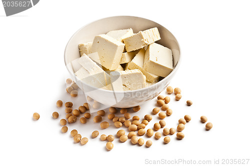 Image of tofu and soy beans