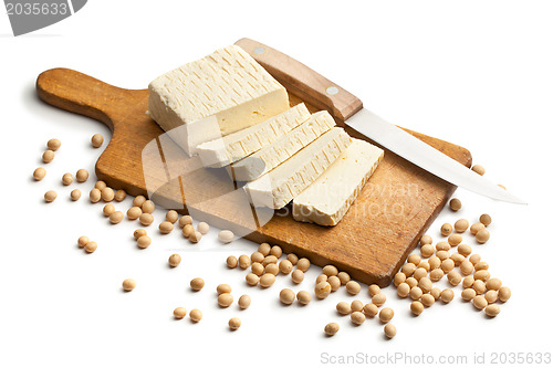 Image of tofu and soy beans