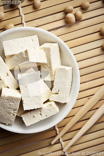 Image of tofu and soy beans