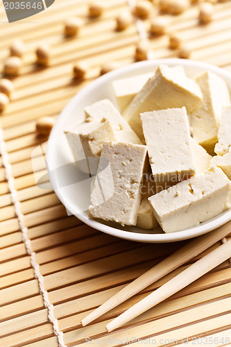 Image of tofu and soy beans