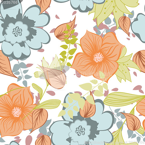 Image of Seamless floral pattern