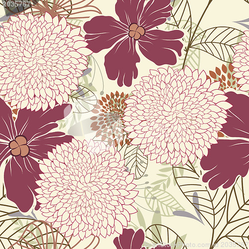 Image of Seamless floral pattern