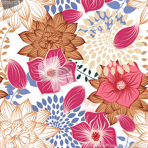 Image of Seamless floral pattern