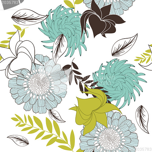 Image of Seamless floral pattern