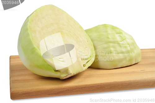 Image of Cabbage on a board