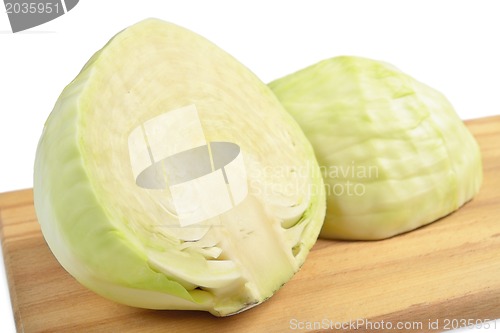 Image of Cabbage on a board