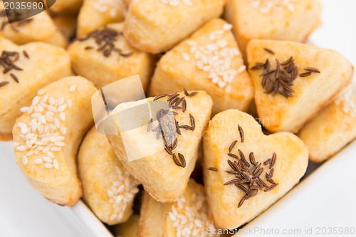 Image of Cheese cookies with cumin and sesame