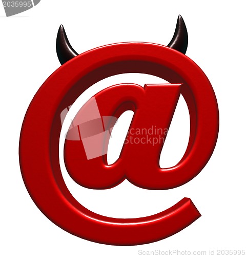 Image of evil email symbol