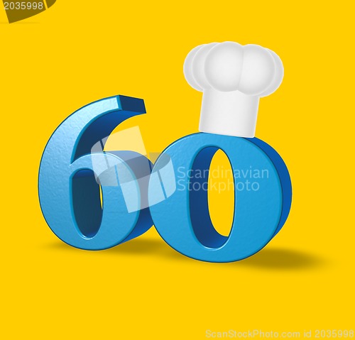 Image of number with cook hat