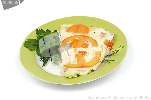 Image of Omelet with Tomatoes
