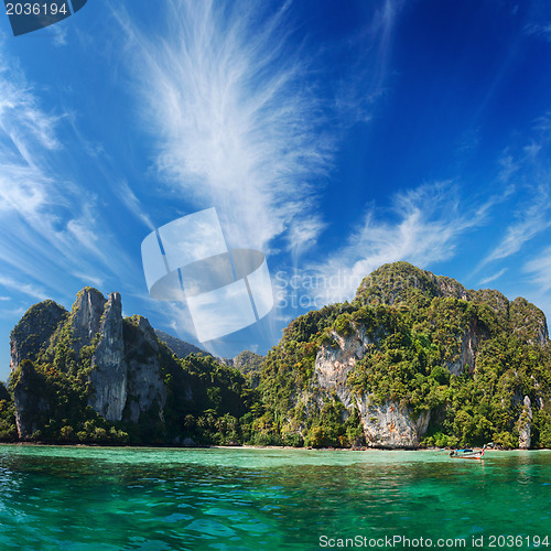 Image of Phi Phi island. Thailand, Phuket.