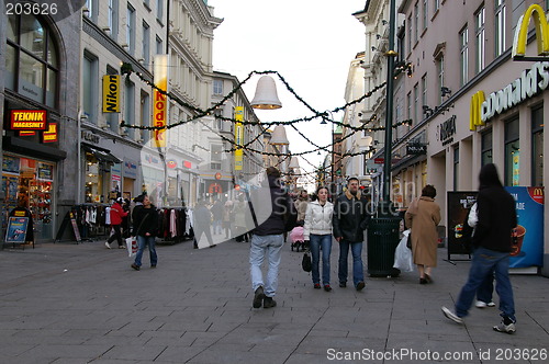 Image of Karl Johans gate in Oslo