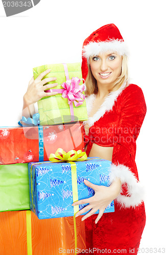 Image of Santa with gifts